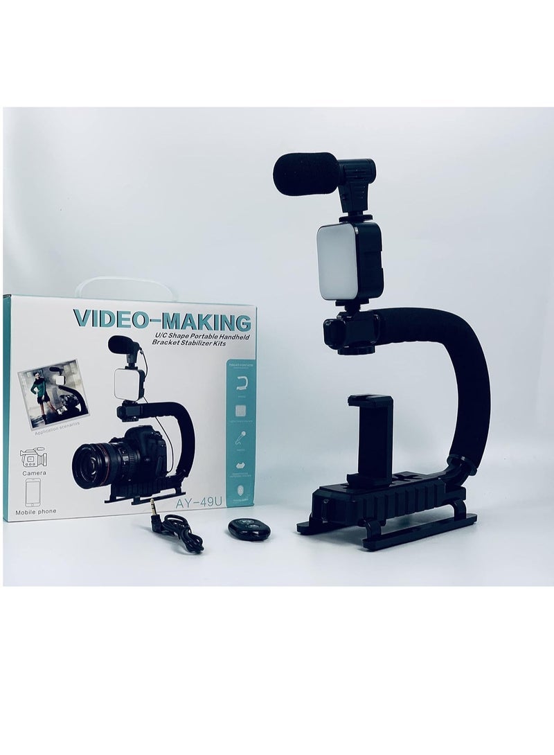 U-Rig Handheld phone Stabilizing Photography Video Rig Film Making Vlogging Recording Case Bracket Stabilizer for iPhone Type C (Big) - Image 2
