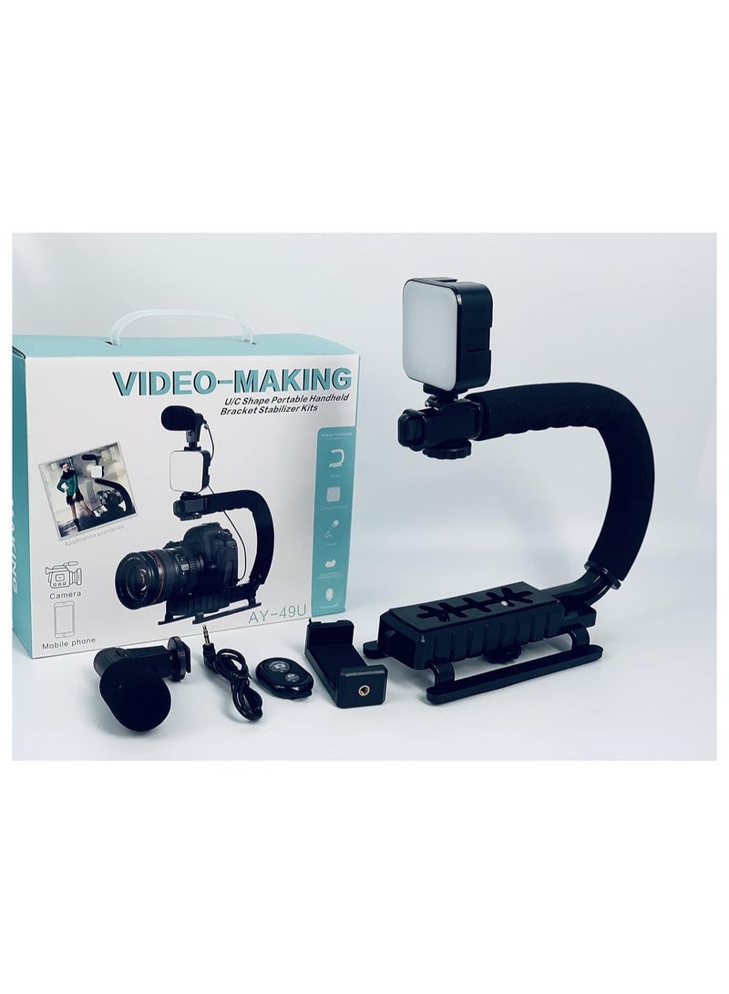 U-Rig Handheld phone Stabilizing Photography Video Rig Film Making Vlogging Recording Case Bracket Stabilizer for iPhone Type C (Big) - Image 3