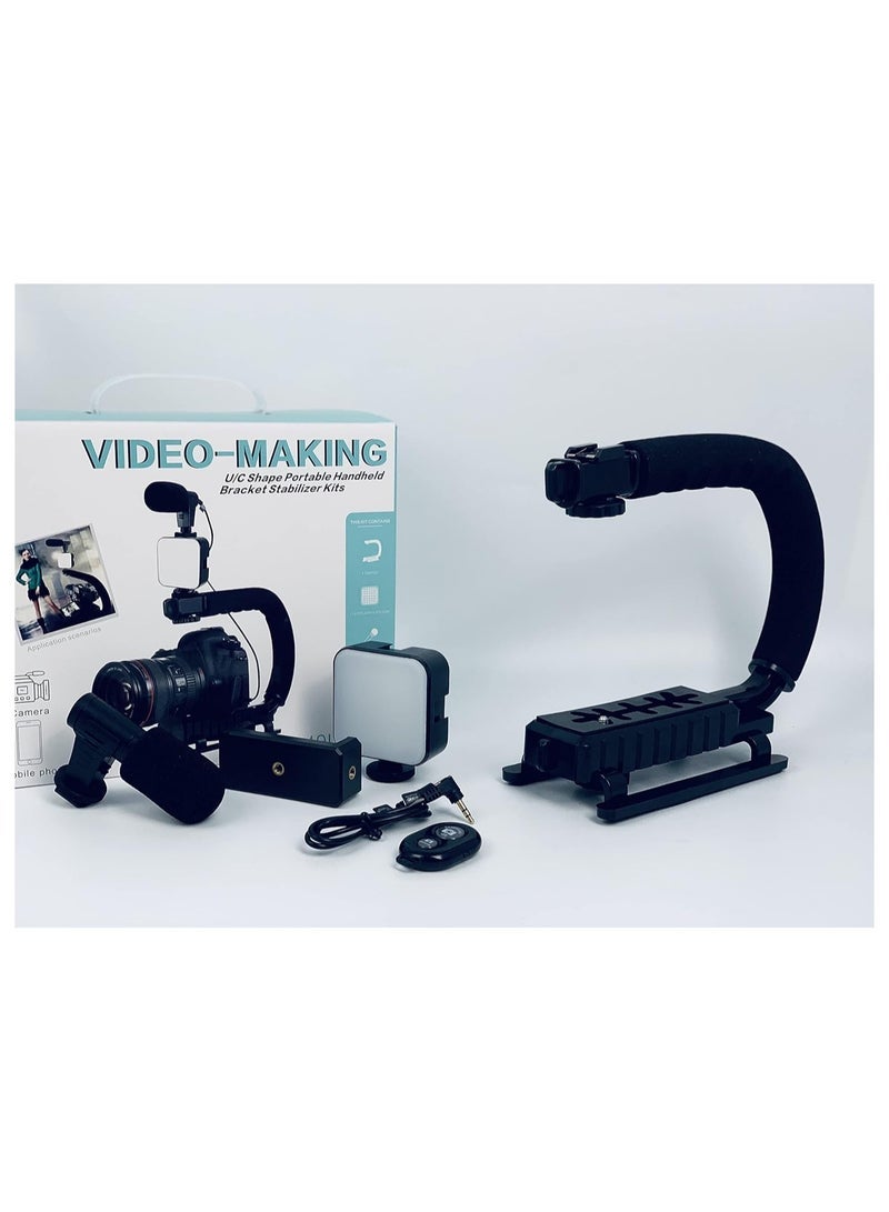 U-Rig Handheld phone Stabilizing Photography Video Rig Film Making Vlogging Recording Case Bracket Stabilizer for iPhone Type C (Big) - Image 4