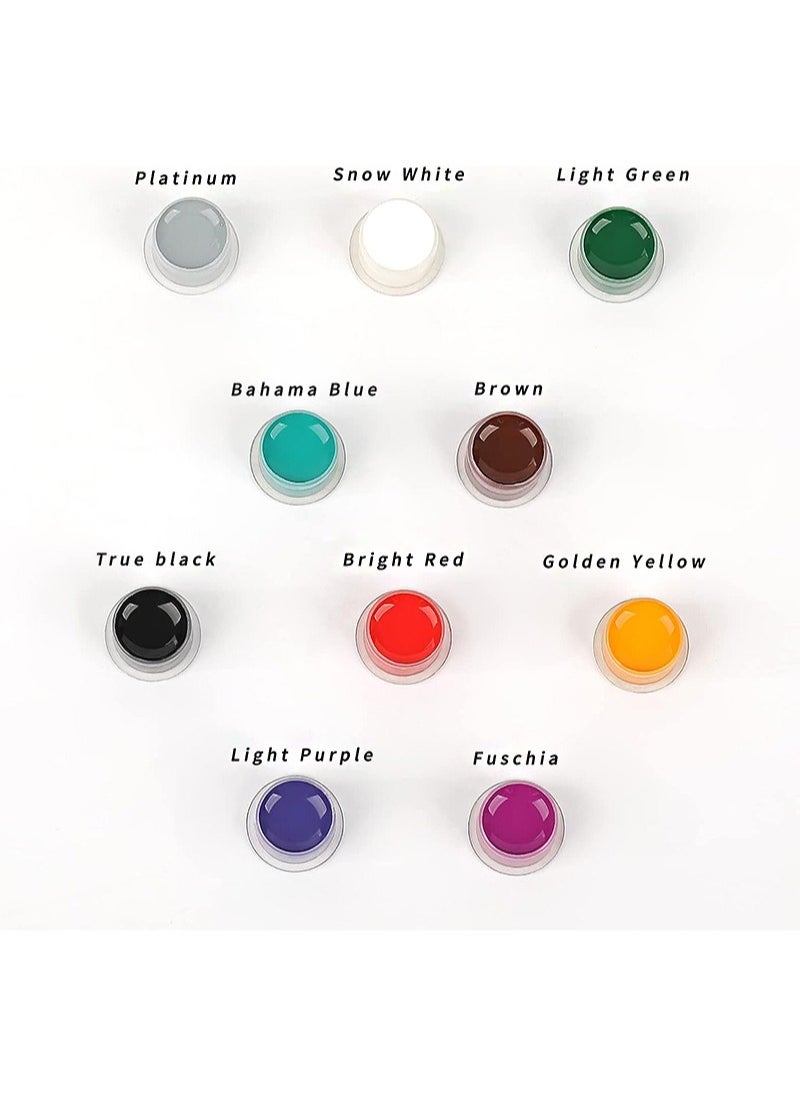 EIPTWH - 10 Colors Tattoo Inks Set，1 Oz 30ml Tattoo Pigment Set for Liner&Shader，Standard Tattoo Inks Color Set for Makeup Body Art - Image 1