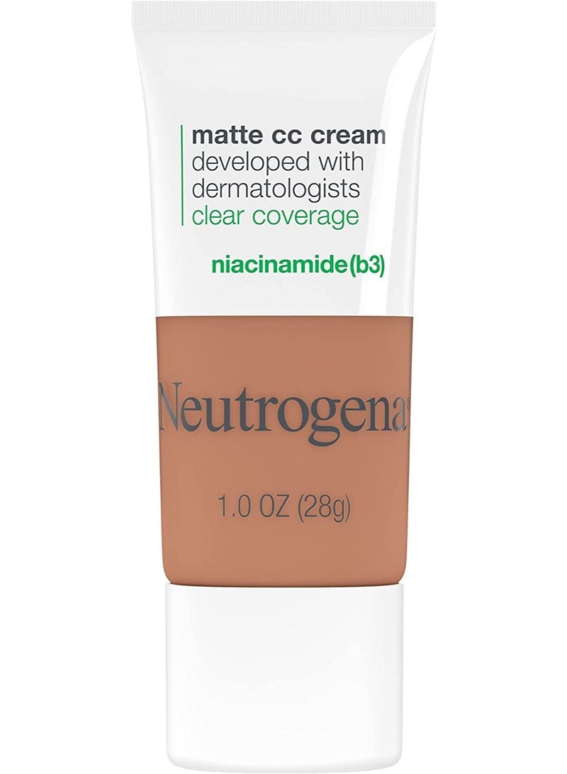 Neutrogena Neutrogena Clear Coverage Flawless Matte CC Cream, Maple, 1 oz - Image 1