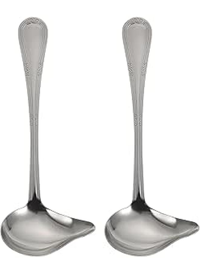 Stainless Steel Duckbill Soup Spoons Short Handle for Hot Pot and Kitchen 2 Pieces - Image 1