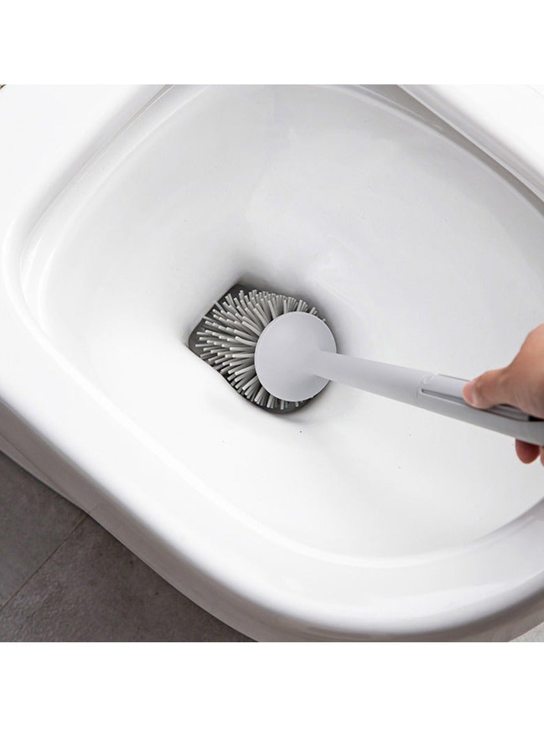 White Toilet Brush Holder With Storage Function - Image 4