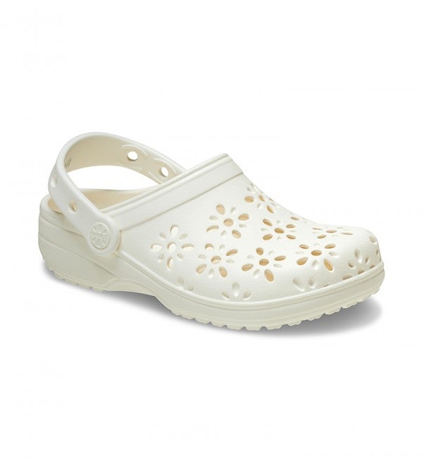 crocs Toddlers Classic Floral Cut Out Clog - Image 3