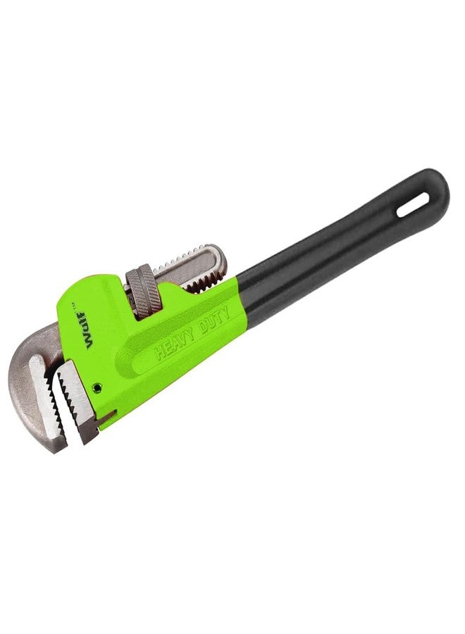 Wulf 8 Inch Heavy Duty Pipe Wrench | Chrome Vanadium Steel Adjustable Plumbing Spanner | Durable Anti-Slip Handle for Construction, Industrial & Professional Use | Strong Grip Hand Tool - Image 1