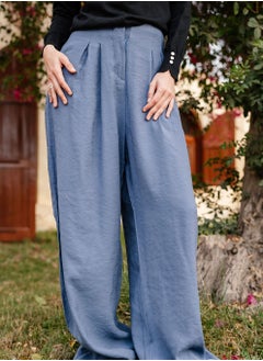 Arafa Women Pants for everyday Lightweight woven fabric Wide-leg fit  - Image 2