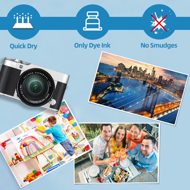 Uinkit 100 Sheets Heavyweight Thick Glossy Photo Paper Single side 8.5x11 Inkjet 68lb 260Gsm DIY Greeting Card Placemat Craft Project Signage Christmas Poster 11.8Mil for Inkjet printer - Image 5