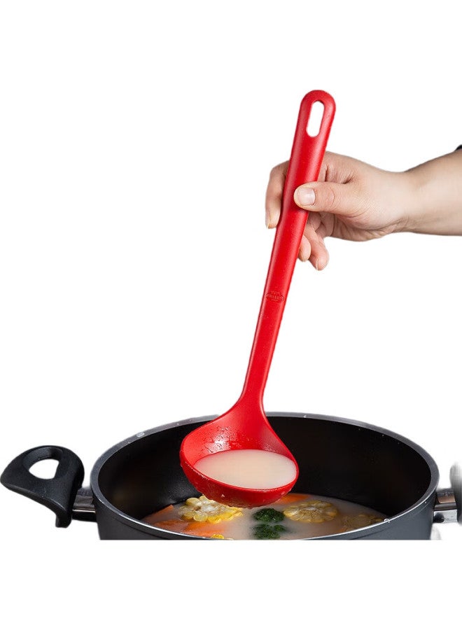 Ballarini Silicone Soup Ladle, Large Size, Non-Stick Pan Specific, Heat-Resistant, Kitchen Household Food-Grade Silicone Soup Spoon - Image 1