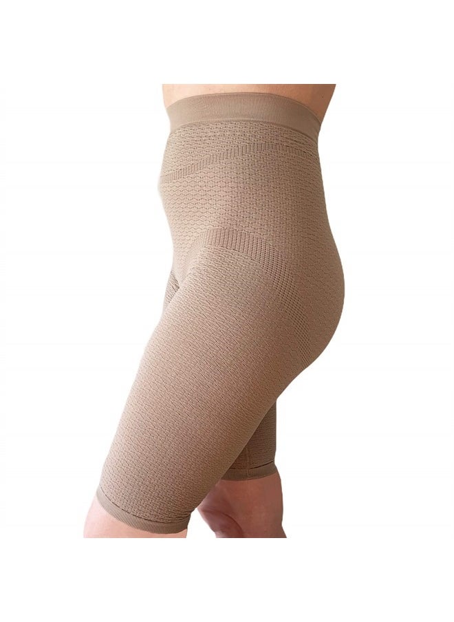 Bioflect BIOFLECT® Compression Shorts with Bio Ceramic Micro-Massage Knit- for Support and Comfort - 4XL Sand 
