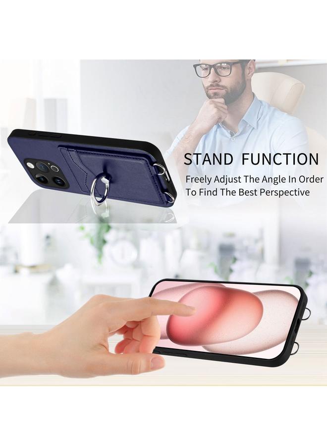 S-TOP Case For iPhone 14 Pro R20 Ring Card Holder Phone Case - Image 4