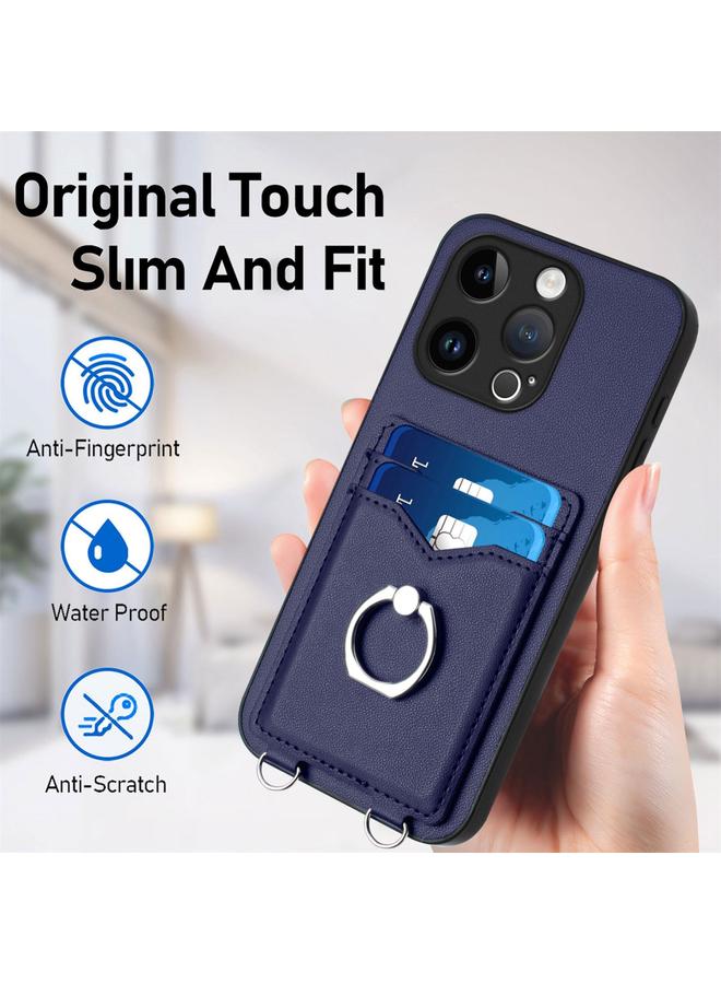 S-TOP Case For iPhone 14 Pro R20 Ring Card Holder Phone Case - Image 5