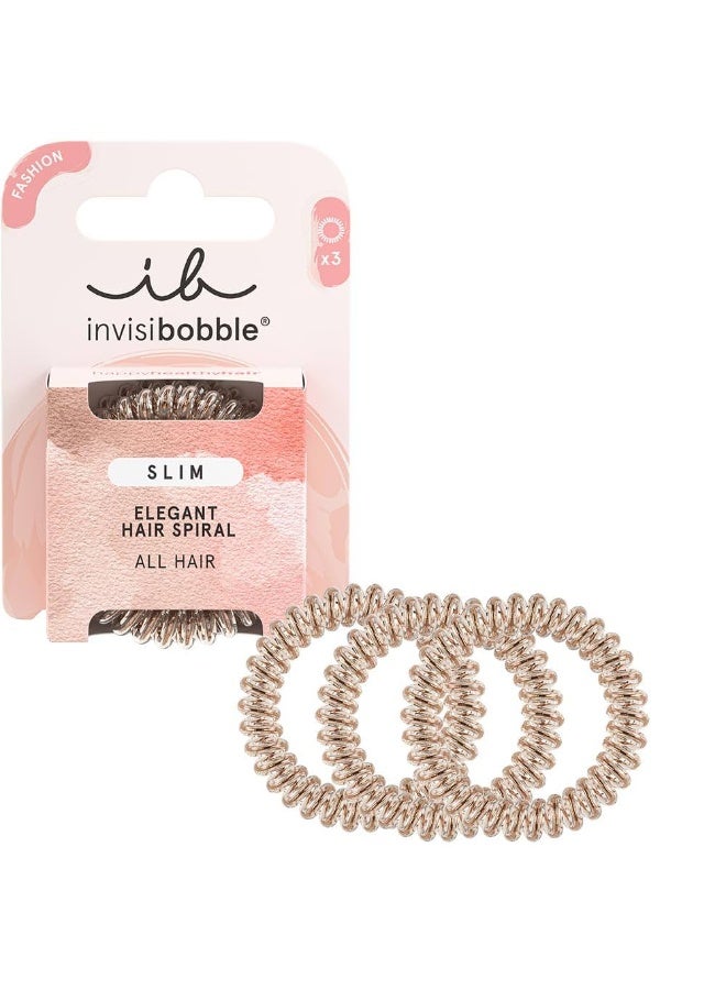 Invisibobble Slim The Elegant Hair Ring Of Bronze and Beads x3 - Image 4