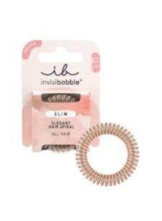 Invisibobble Slim The Elegant Hair Ring Of Bronze and Beads x3 - Image 3