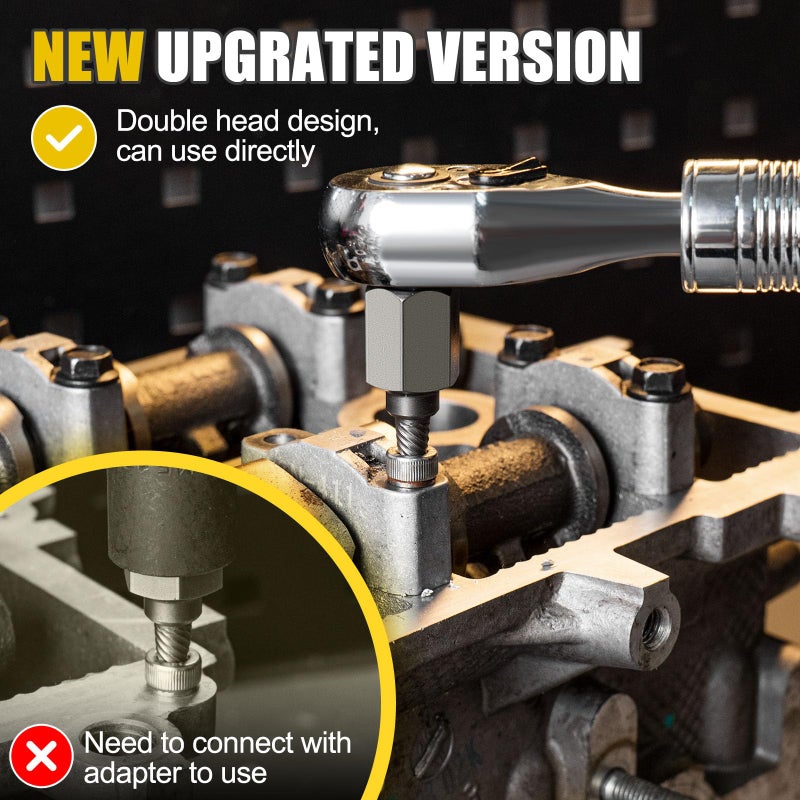 Topec Double Head Screw Extractor Set, Newest Version 3/8â€ Drive 2-in-1 Functional Easy Out Bolt Extractor, 2PC, 5/16 & 11/32 - Image 4