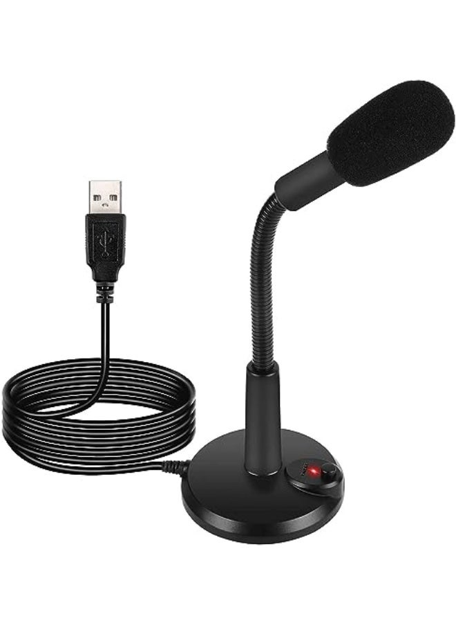 KASTWAVE USB Microphone, , USB PC Mic for Business Video Conference, Recording, Chat, Podcasting, Online Class, Mute Button with LED Indicator, Compatible with Macbook, Laptop, PC, Window - Image 1