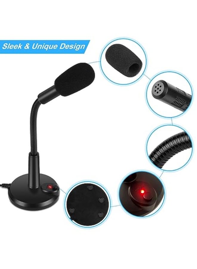 KASTWAVE USB Microphone, , USB PC Mic for Business Video Conference, Recording, Chat, Podcasting, Online Class, Mute Button with LED Indicator, Compatible with Macbook, Laptop, PC, Window - Image 3