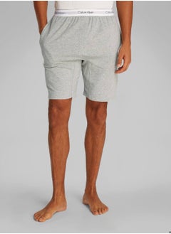CALVIN KLEIN Men's Lounge Shorts - Icon Cotton Stretch - Cotton, Grey  - Image 1