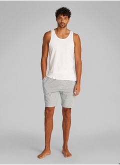 CALVIN KLEIN Men's Lounge Shorts - Icon Cotton Stretch - Cotton, Grey  - Image 3