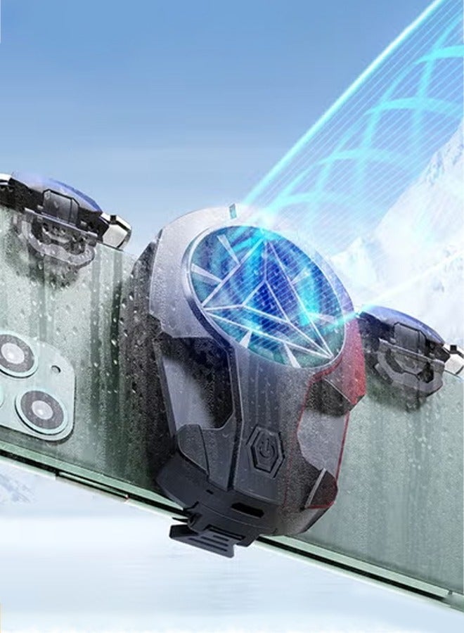 Phone Cooler Rechargeable, Cellphone Radiator, Mobile Phone Radiator for Playing Games Watching Videos, Outdoor Vlog, Mobile Gaming , Cooler Controller Compatible for Universal Smartphone - Image 1