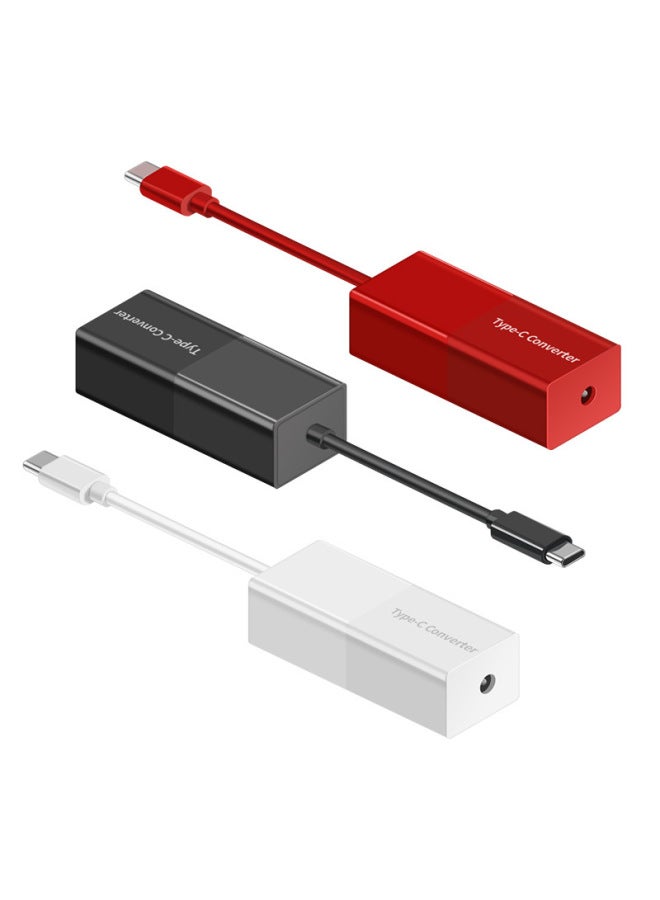 Type-C Fast Charge Converter Supports Six Old-fashioned Laptop Power Transfer Type-C Charging-Color:Type-C To 5521 Female Converter Black - Image 5