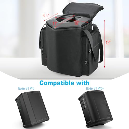 TXEsign Travel Carrying Backpack for Bose S1 ProBose S1 Pro Slip Cover Case with Shoulder Strap Accessory Pocket Portable Carry Bag Holder w Handle Strap for Bose Speaker - Image 3