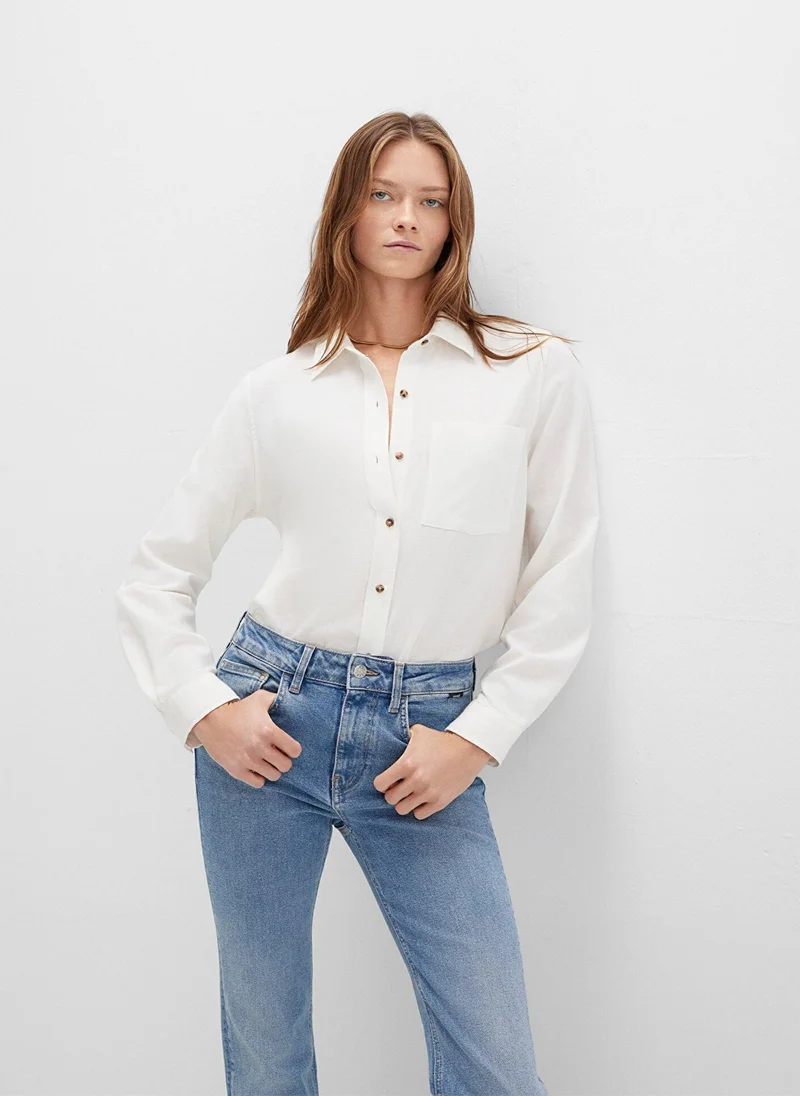 Mavi Solid Regular Fit Shirt