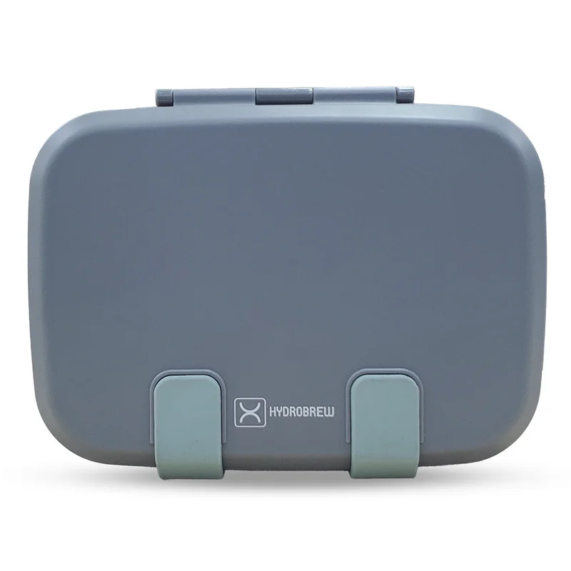 Hydrobrew Hydrobrew Steel Core Bento Stainless Steel Lunch Box – 839ml, 2 Compartment-Graphite