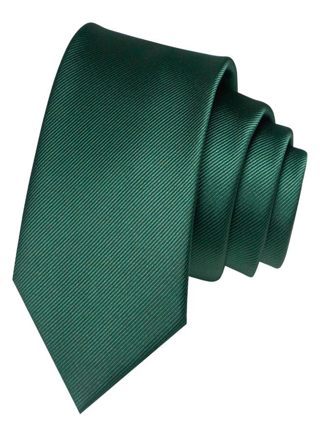 JEMYGINS Green Formal Necktie and Pocket Square, Hankerchief and Tie Bar Clip Sets for Men - Image 3