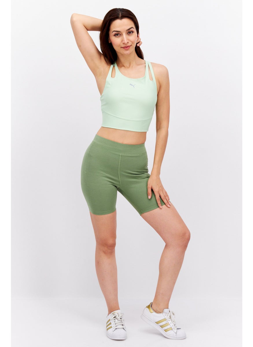 PUMA Women Sportswear Fit Sleeveless Training Crop Tank Top, Mint Green  - Image 4