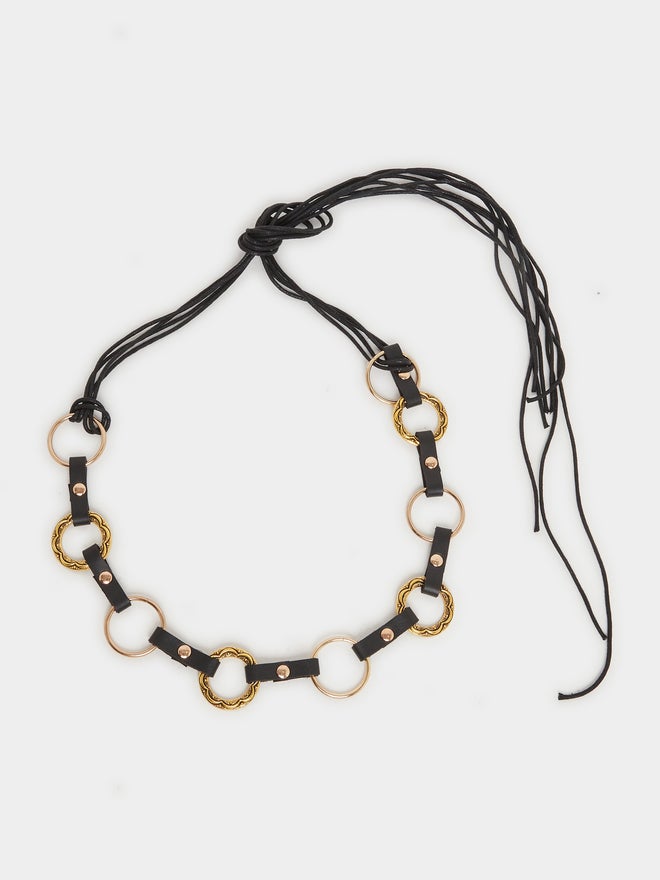Styli Metal Ring Detail Chain Belt - Image 1