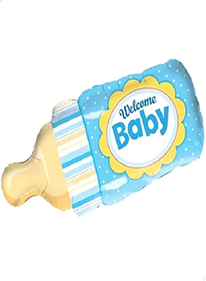 Welcome Baby Boy Bottle Balloon