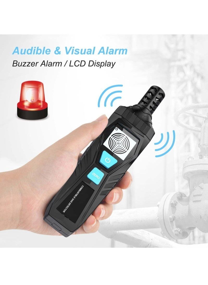 Excefore - Natural Gas Leak Detector with Audible & Visual Alarm, Portable Gas Sniffer to Locate Combustible Sources Like Methane - Image 1