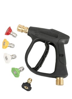 Generic 5 colors 3000 PSI High Pressure Washer Gun with Quick Connect Nozzles and M22 Hose Connector - Powerful Cleaning Tool for Cars, Patios, and More  - Image 1