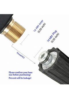 Generic 5 colors 3000 PSI High Pressure Washer Gun with Quick Connect Nozzles and M22 Hose Connector - Powerful Cleaning Tool for Cars, Patios, and More  - Image 3