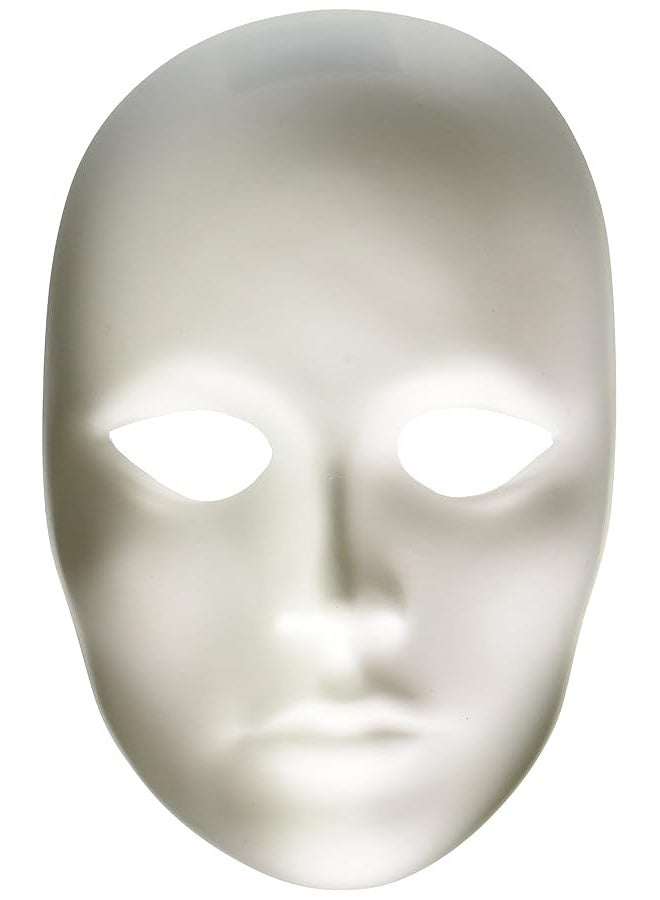Chenille Kraft Creativity Street Plain Plastic Feminine Mask,white - 4201 - Image 2