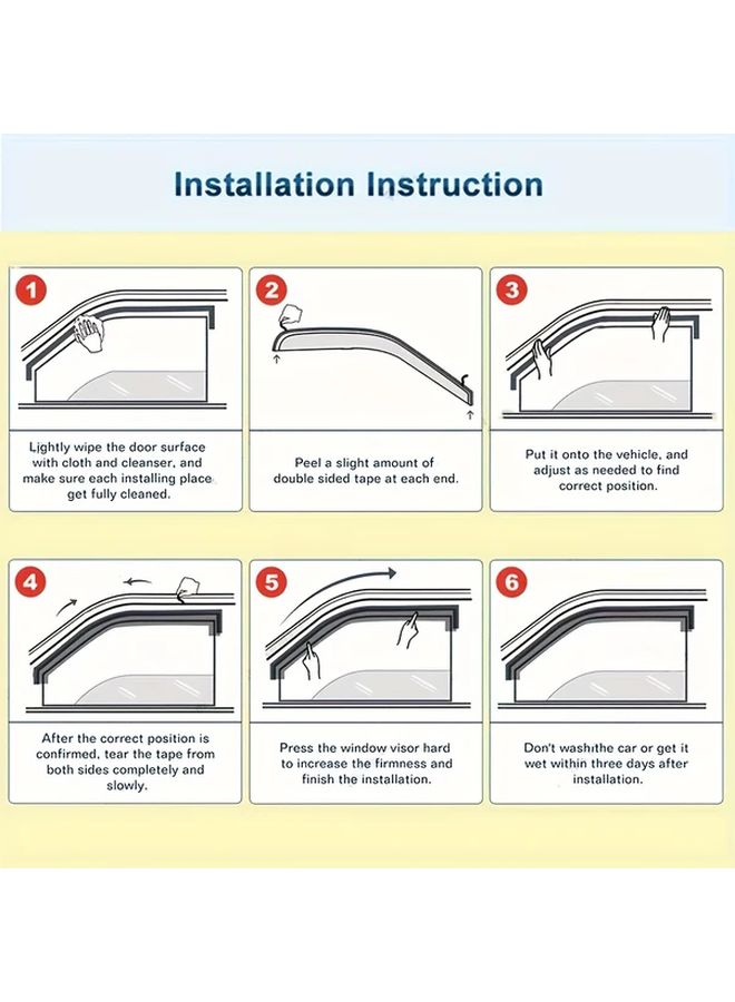 2pcs Car Front Window Rain Guard Windshield Visor For Volkswagen T5 T6 Vehicle Protection Accessories - Image 4