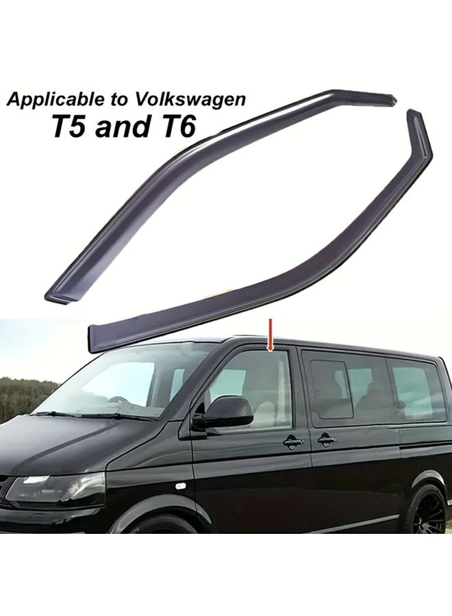 2pcs Car Front Window Rain Guard Windshield Visor For Volkswagen T5 T6 Vehicle Protection Accessories - Image 1