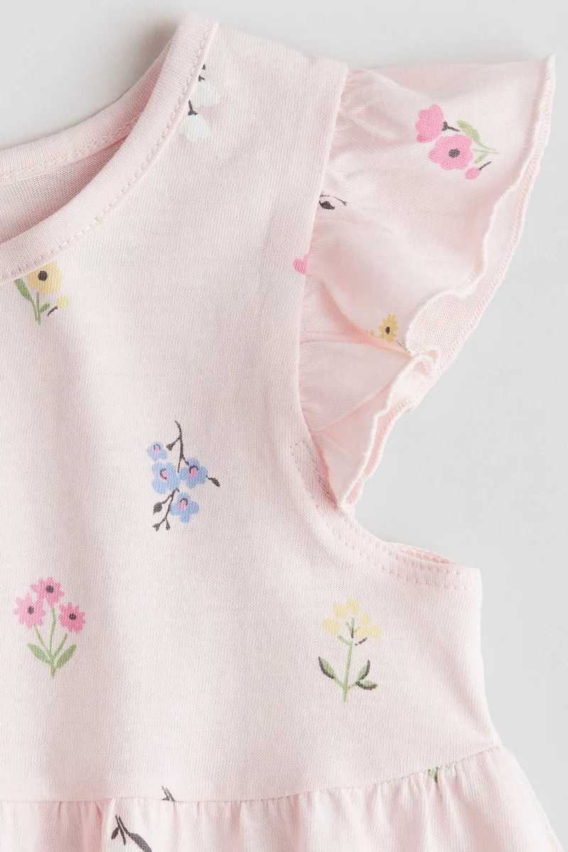 اتش اند ام فستان قطني مطبوع