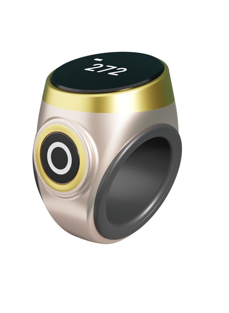 AROAQ Finger Counter, Hand Press Electronic Digital Counting Counter. Lightweight And Portable Prayer Counter, Rechargeable Ring Tally Counter For Prayer, Meditation, Relaxation, (1pc, Silver) - Image 1