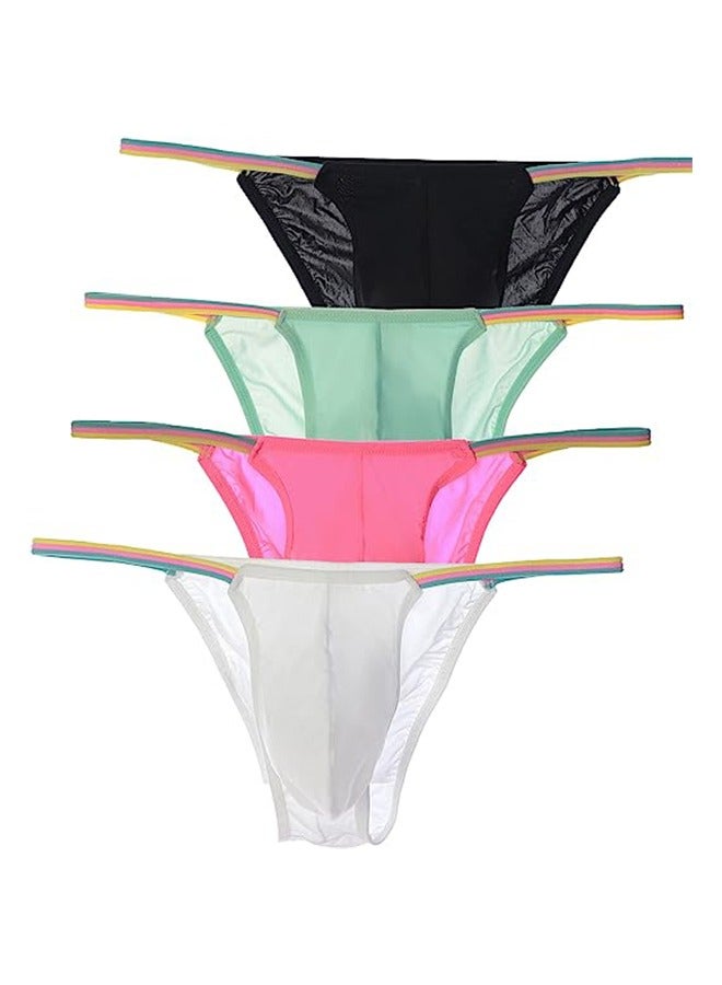 4 Pcs Men Briefs Set wear Comfortable Underwear Anti-bacterial Breathable Waist Body Shaper Underpants Panty Slimming Elastic Nightly Nightwear Evening Hot Wear Dresses Gift For Husband  - Image 2