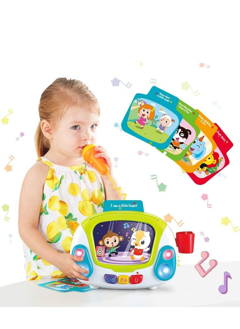 BAYBEE Baybee Karaoke Singing Machine Musical Toys for Kids with Singing, Recoding, Microphone & Voice Change Function Early Learning Educational Development Toys for Kids 2+ Years Boys Girls  - Image 1
