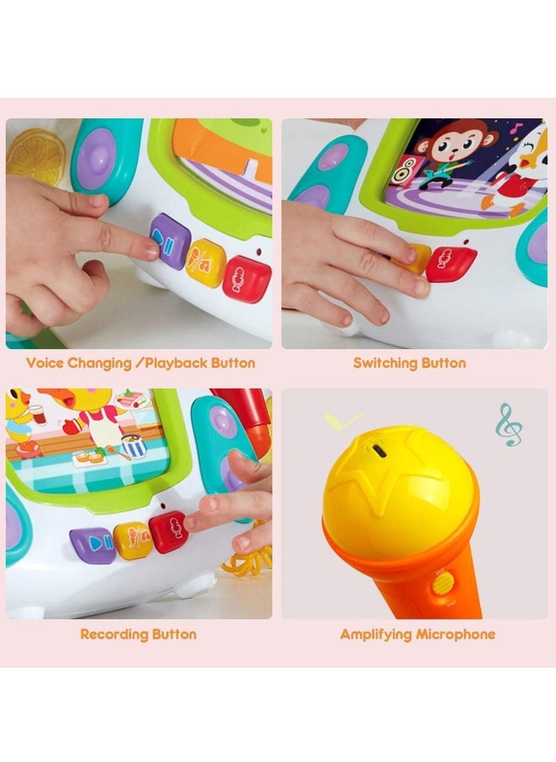 BAYBEE Baybee Karaoke Singing Machine Musical Toys for Kids with Singing, Recoding, Microphone & Voice Change Function Early Learning Educational Development Toys for Kids 2+ Years Boys Girls  - Image 3