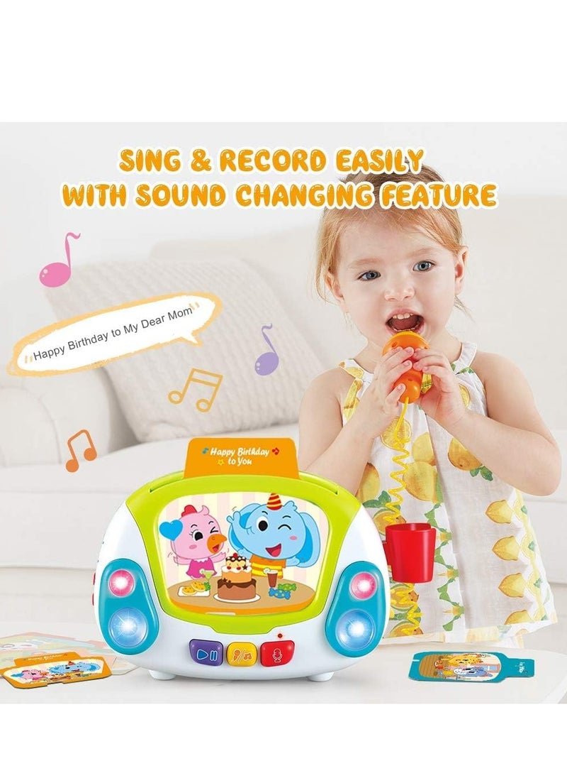 BAYBEE Baybee Karaoke Singing Machine Musical Toys for Kids with Singing, Recoding, Microphone & Voice Change Function Early Learning Educational Development Toys for Kids 2+ Years Boys Girls  - Image 5