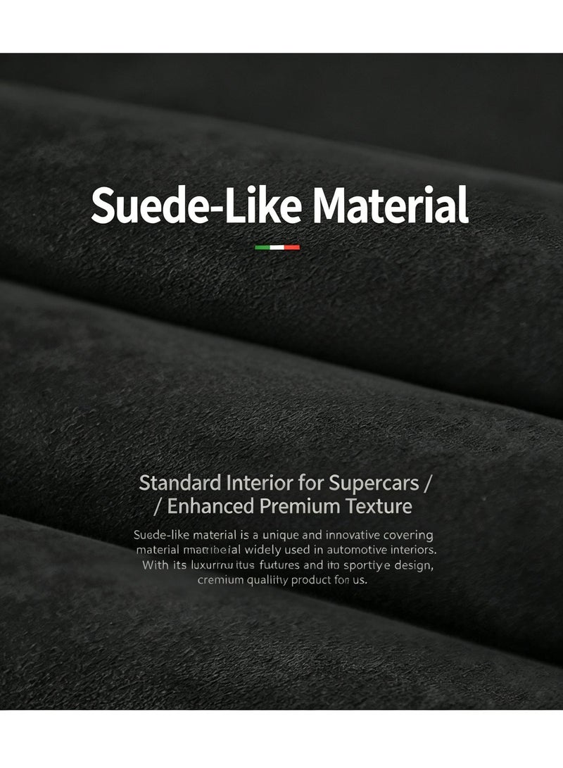 shunran Car Seat Gap Filler, Suede Material, Hand Stitched, Easy To Install And Remove, Prevent Phones, Keys And Other Items From Falling - Image 3