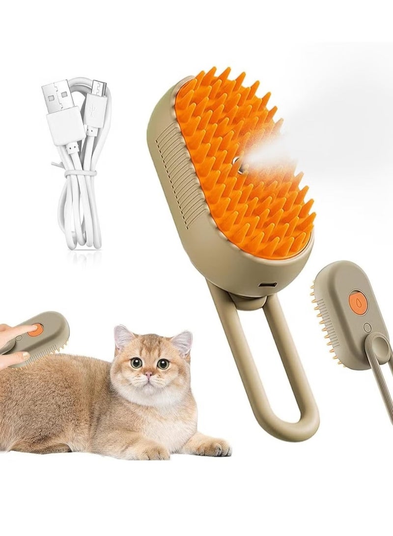 3 in 1 Cat Steam Brush Multifunctional Removes Flying Hair and Tangled Hair - Image 1