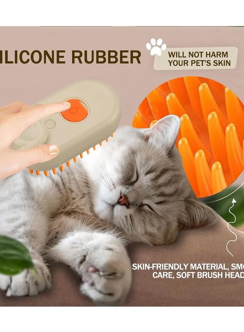 3 in 1 Cat Steam Brush Multifunctional Removes Flying Hair and Tangled Hair - Image 3