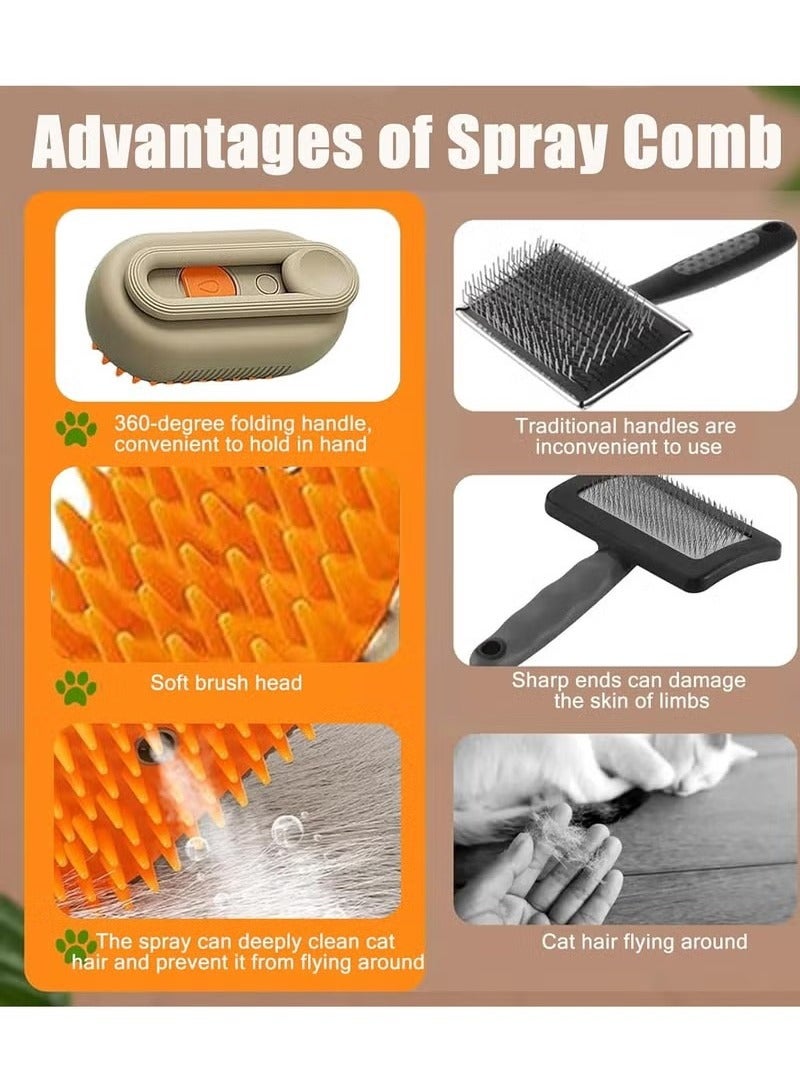 3 in 1 Cat Steam Brush Multifunctional Removes Flying Hair and Tangled Hair - Image 4