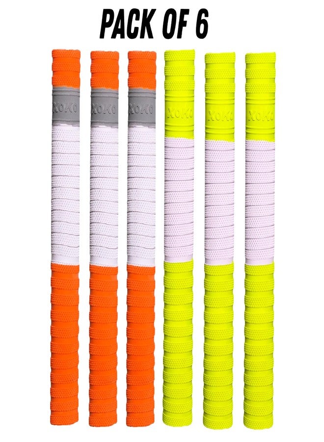 XOKO Premium Cricket Bat Grip | Anti-Slip Rubber Super Handle | Ultra Tacky | Pack of 6 | High-Performance Grip for Enhanced Bat Control - Image 2