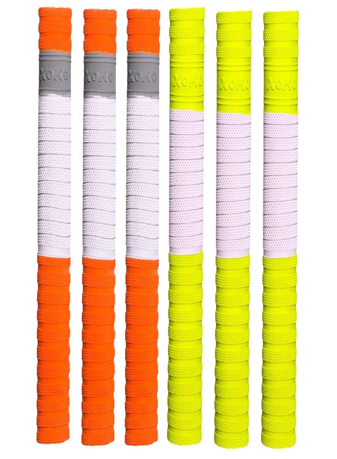 XOKO Premium Cricket Bat Grip | Anti-Slip Rubber Super Handle | Ultra Tacky | Pack of 6 | High-Performance Grip for Enhanced Bat Control - Image 1