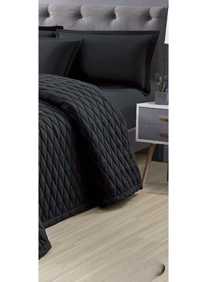 ريد روز مفرش سرير نفرين مضغوط سادة صيفي من المايكروفايبر 6 قطع مقاس اللحاف 250x230 سم - Image 4